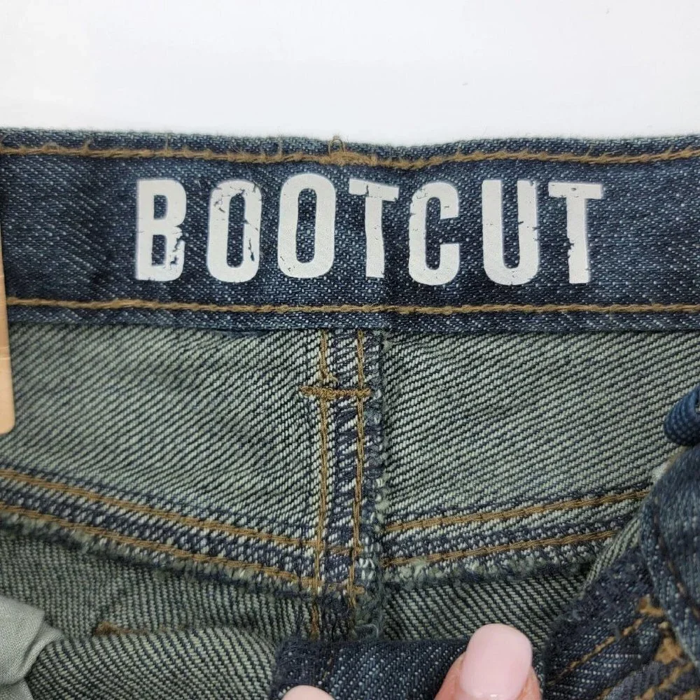 Crazy 8 Boys Jeans Size 8 Slim Bootcut Blue Denim Dark Wash 5 Pocket Design